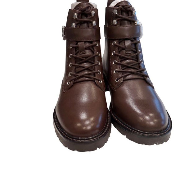Lauren Ralph Lauren Women’s “Eldridge” Brown Leather Ankle Boots Sz 6.5 NEW - Picture 2 of 12